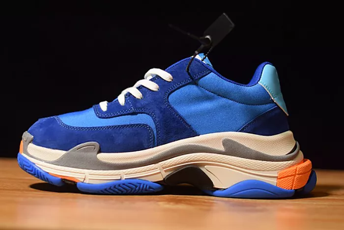 Balenciaga Triple S Blue Orange 483565 W06E1 1022