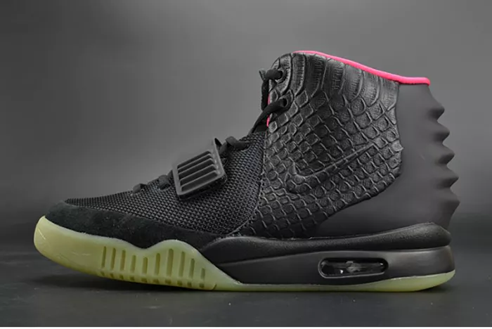 NIKE AIR YEEZY 2 "SOLAR RED" black mens 508214-006