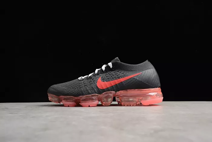 NikeLab Air VaporMax Flyknit Black/Big Red womens AA3859-016