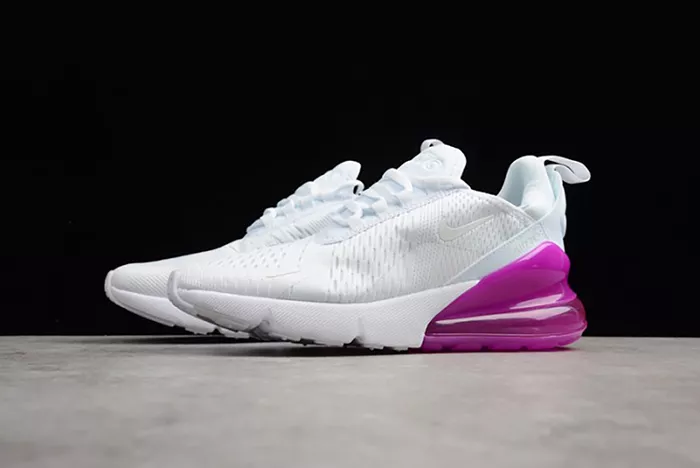 Nike womens  Air Max 270 white purple AH6789 106