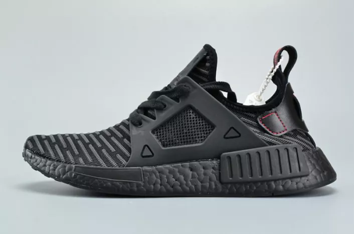 Adidas Originals NMD XR1 PK Primeknit Triple Black Core Black Red MENS  BA7214