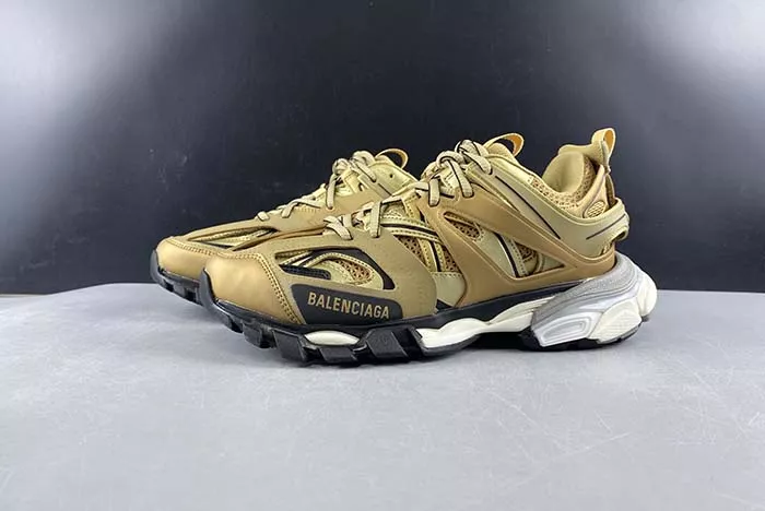 BALENCIAGA TRACK SNEAKER METAL LIC/MESH/WASHED GOLD 542023 W2CD1 8000