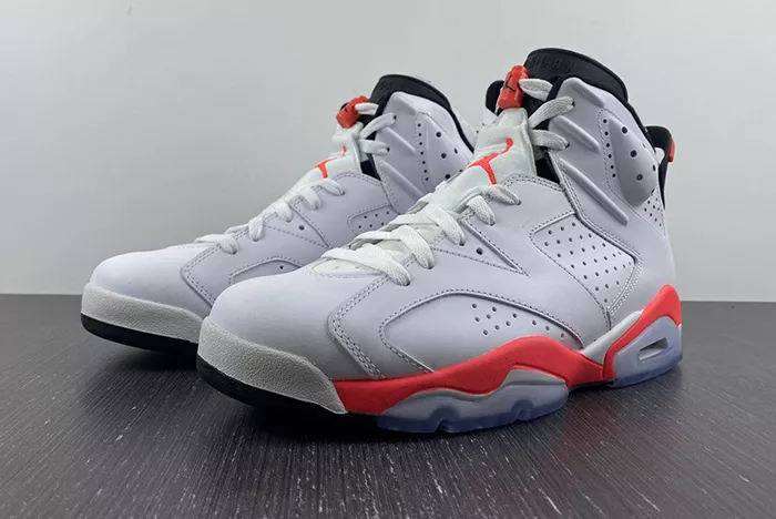 Jordan 6 Retro Infrared White  384664-123